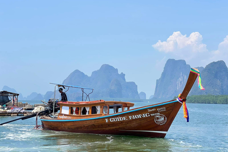 Khao Lak: Private Phang Nga Bay by Luxury Longtail Tour James Bond with Canoe
