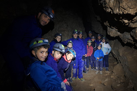 Madrid: Aventura de espeleologia e rapel com transporte