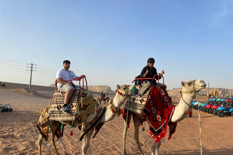 Riyadh:Red Sand Dunes camel ride&Quad&Sandboarding Adventure Private Tour with pick up and drop off from your location