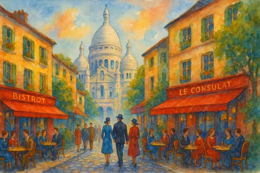 Aquarell-Workshop in Montmartre