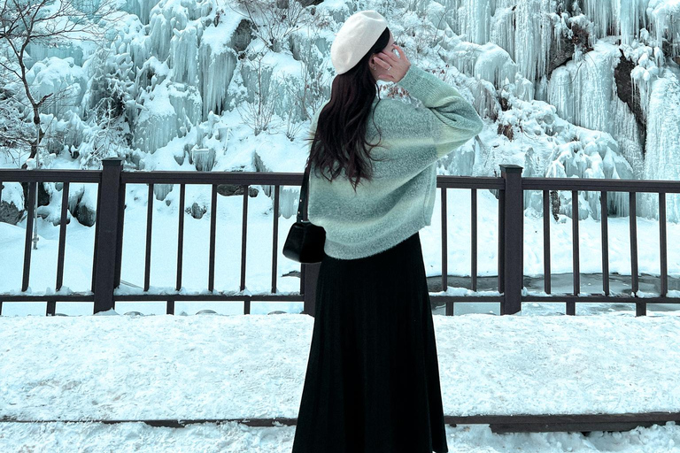 Seúl: granja de fresas, trineo de invierno y valle de hielo de EobiRecorrido compartido: punto de encuentro en la estación Myeongdong