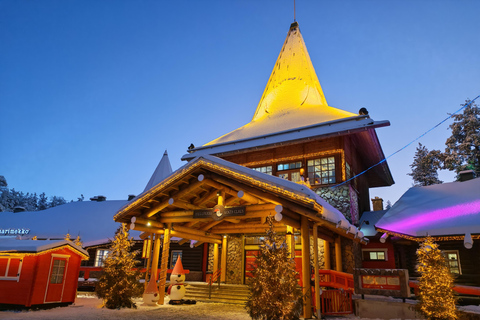 Rovaniemi: Santa Village,2km Husky Sled Ride & Snowman World Rovaniemi: Santa Village, Snowman World & Husky Sledge Ride