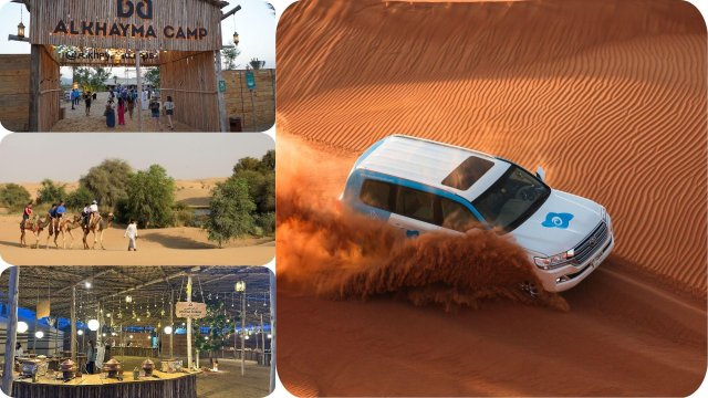 Dubai: Premium Safari, Kamelritt &amp; Al Khayma Camp 3-Buffets