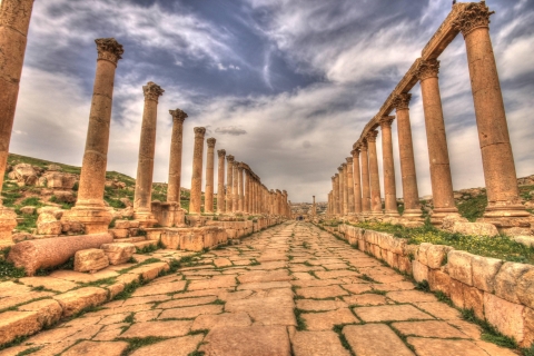 De la mer Morte : excursion d'une journée à Jerash et AmmanTransport et billets d'entrée