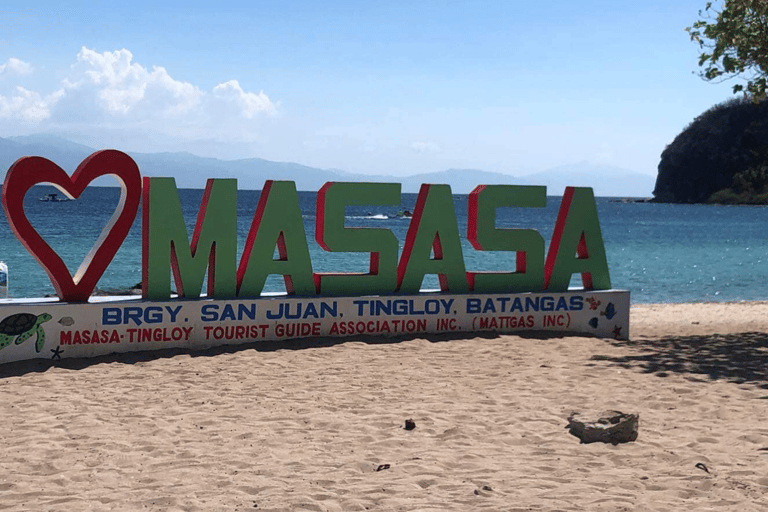 TOUR DI UN GIORNO DELLA SPIAGGIA DI MASASA (ISOLA DI MARIKABAN) DA MANILATOUR GIORNALIERO DELLA SPIAGGIA DI MASASA (ISOLA DI MARIKABAN) 3-6PAX