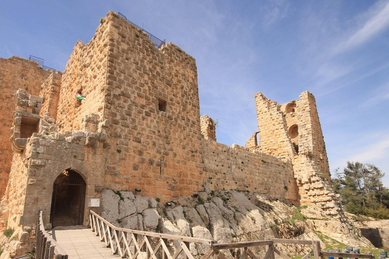 Au départ d'Amman : Visite privée de Jerash, du château d'Ajloun et d'Umm QaisJerash, Ajloun et Umm Qais (10 heures)