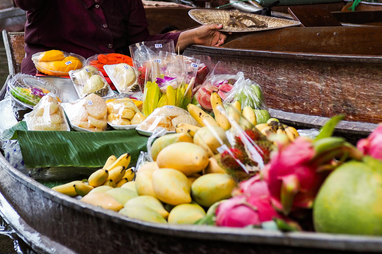 Bangkok: Floating Market, Grand Palace, Wat Pho and Wat Arun Hotel Pick-Up (Tour ends at Wat Pho)