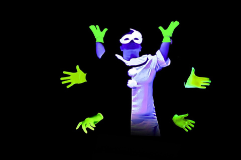 Prague: Underground Black Light Theatre Interactive Show
