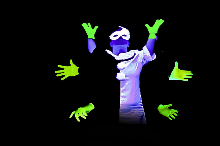 Prague: Underground Black Light Theatre Interactive Show