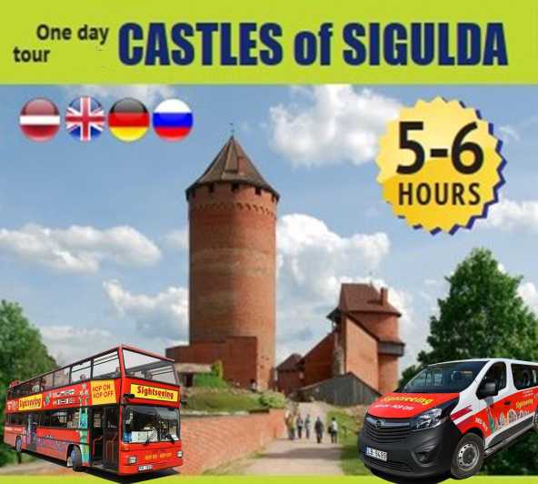 Desde Riga: Audioguía de 1 día por los Castillos de Sigulda