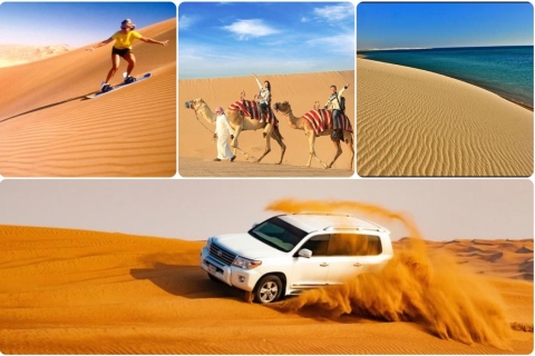 Doha: Półdniowe pustynne safari z przejażdżką na wielbłądzie i sandboardingiem