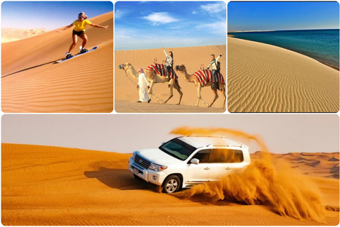 Doha: Safari nel deserto di mezza giornata con giro in cammello e sand boarding