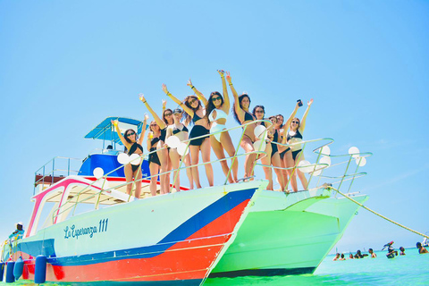 Private Catamaran Crusie, snorkeling, lunch & water slide Exclusive private tour just for you and your group up to 95