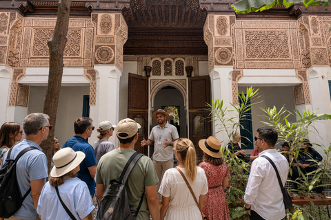 Marrakech: Bahia Palace, Ben Youssef Madrasa & Secret Garden English: Shared Group Guided Tour - From the Meeting Point