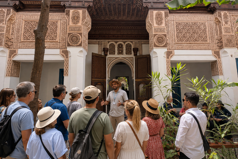 Marrakech: Bahia Palace, Ben Youssef Madrasa & Secret Garden English: Shared Group Guided Tour - From the Meeting Point