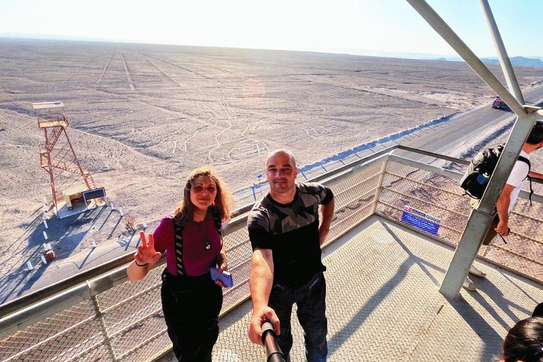 DESDE HUACACHINA: Línea de Nazca de día completo + tour por tierraDESDE HUACACHINA: Tour de día completo a las Líneas de Nazca + tour terrestre