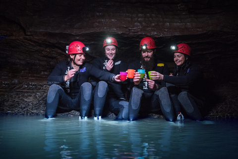 Från Auckland: Waitomo Caves Black Abyss Adventure Tour