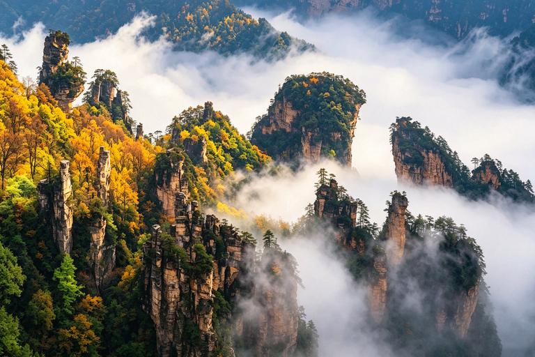 Wulingyuan: Avatar Mountains & Tianzishan In-Depth Day Trip Small Group: Tickets not Included