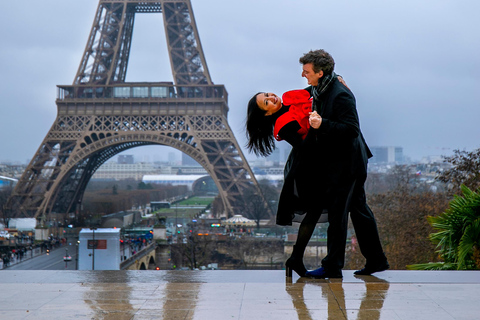 Paris: Fotoshoot runt Eiffeltornet med 55 redigerade bilder