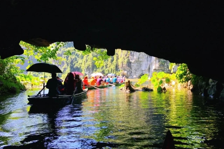 Ninh Binh całodniowa wycieczka do jaskini Hoa Lu Tam Coc Mua w formie bufetu, łódź