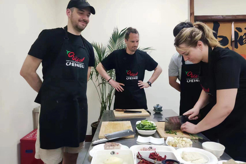 Chengdu: Cooking Class with Fresh Market Half Day Experience Chengdu: 3 Dishes Cooking Class
