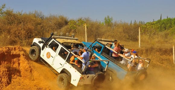 Side: Small Group Jeep Safari and Boat Ride on Green Canyon