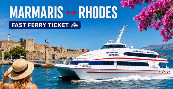 Marmaris: Rhodes Round-Trip Ferry Ticket