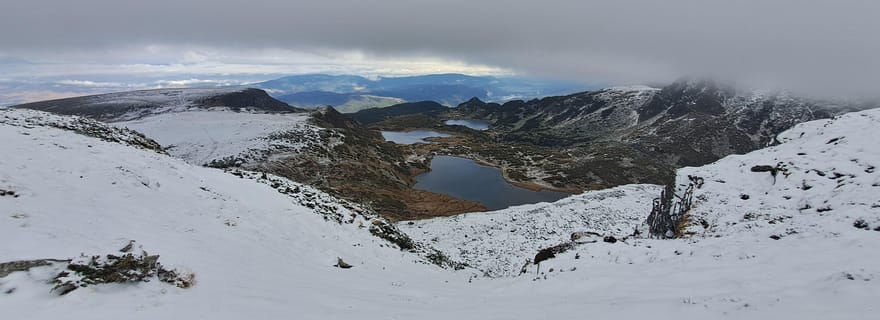 Expérience hivernale : les sept lacs de Rila, randonnée, spa et déjeuner