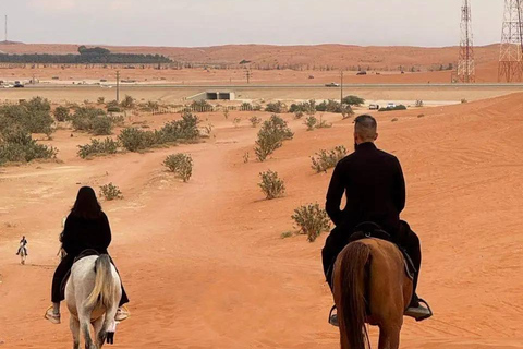 Riyadh: Guided Horseback Riding Tour with photography & Tea Price per person including transportation