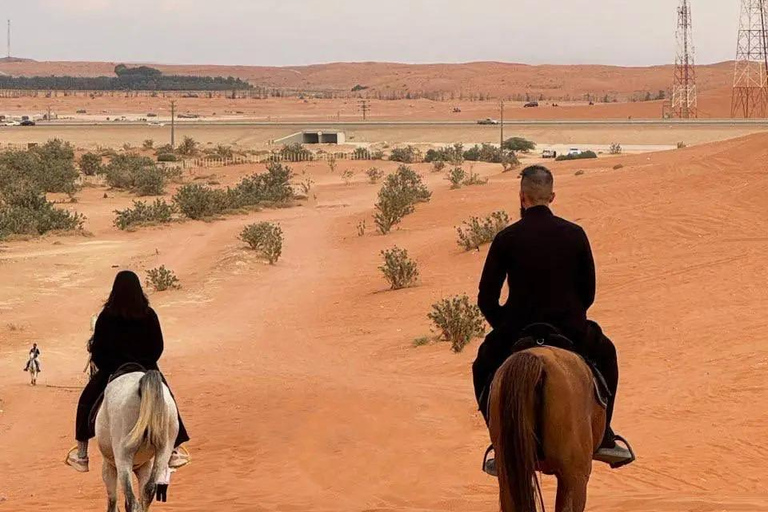 Riyadh: Guided Horseback Riding Tour with photography & Tea Price per person including transportation
