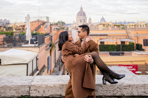 Rome: Private Editorial Shoot at Trevi Fountain or Colosseum Early Morning Trevi Fountain: 30-Minute Private Shoot