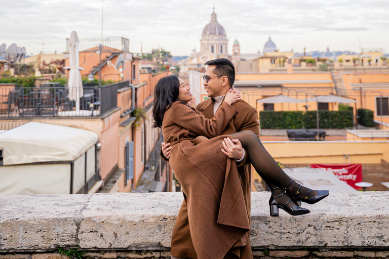 Rome: Private Editorial Shoot at Trevi Fountain or Colosseum Early Morning Trevi Fountain: 30-Minute Private Shoot