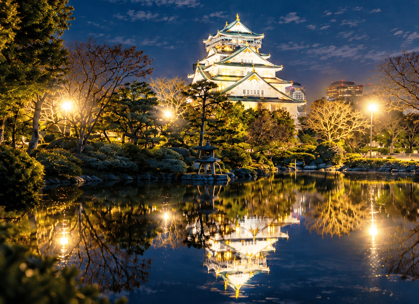 Osaka: Entré til slotstårnet / guidet byvandring