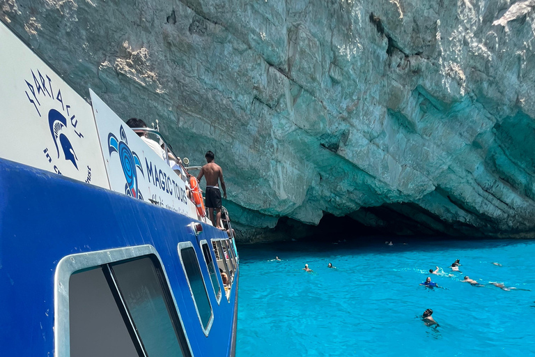 Zakynthos : Tour des points forts avec arrêts baignade et croisière en bateauVisite de groupe