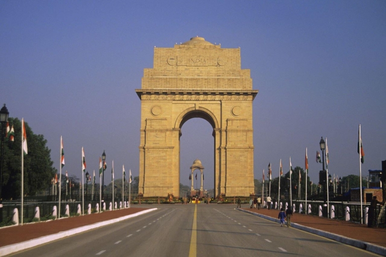 Desde el aeropuerto IGI: Visita guiada de la Vieja y Nueva Delhi en escalaVisita de 8 horas a la Ciudad Vieja y Nueva Delhi