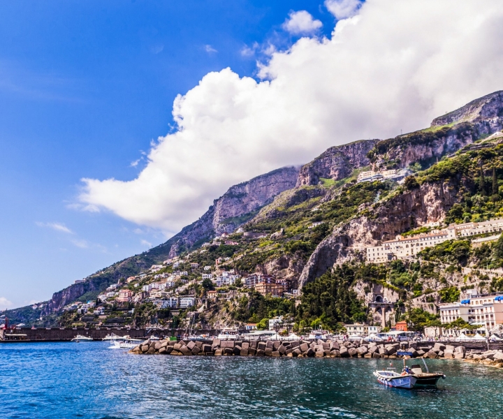 Fra Napoli: Båttur til Positano, Amalfi og Ravello