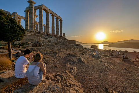 Tour privato di Sounion: solo il tuo gruppo e foto professionali
