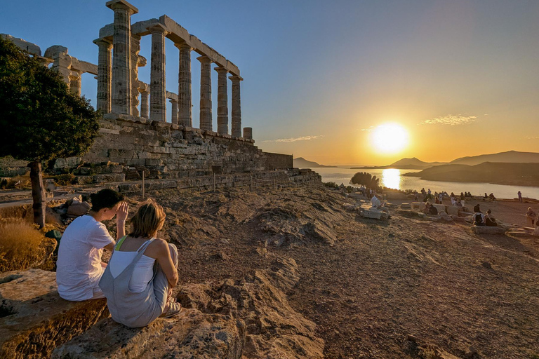 Visite privée de Sounion : juste votre groupe et des photos professionnellesVisite privée de Sounion : uniquement votre groupe et des photos professionnelles