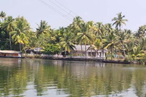 Backwater-Kreuzfahrt, Tuchweberei, Kokosspinnerei, Mittagessen in KeralaBackwater Cruise, Cloth Weaving, Coir Spinning group up to 8.