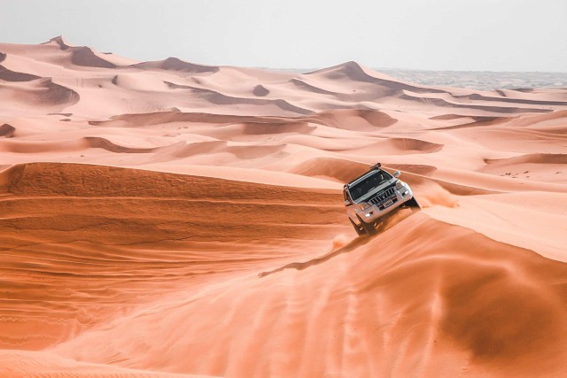 Visit From Dubai Desert Safari, Camel Ride, Sandboarding, Dinner in Dubai