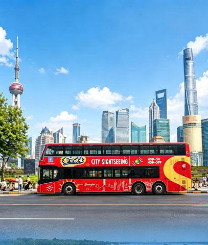 Shanghai Hop-on Hop-off Double-Decker Sightseeing Bus