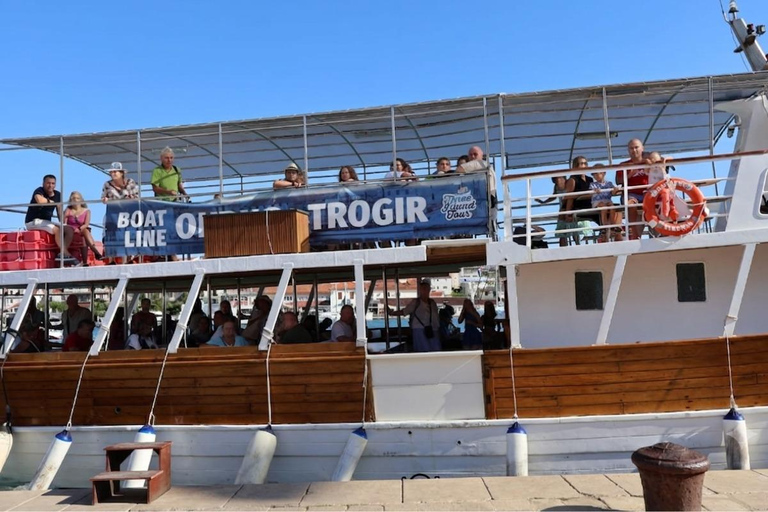 Trogir: 3 Islands, Blue Lagoon & Sandy Beach with Lunch Okrug Gornji: Blue Lagoon – 3 Island Tour with Lunch
