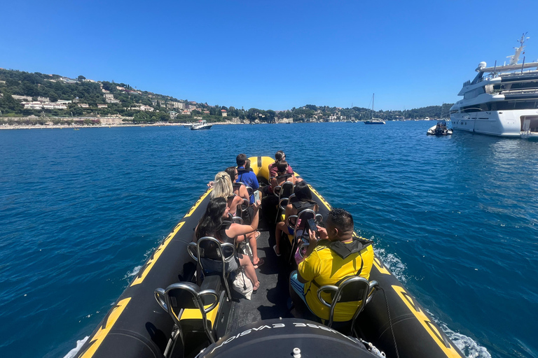 Balade en mer de Nice vers Monaco et stop à Villefranche