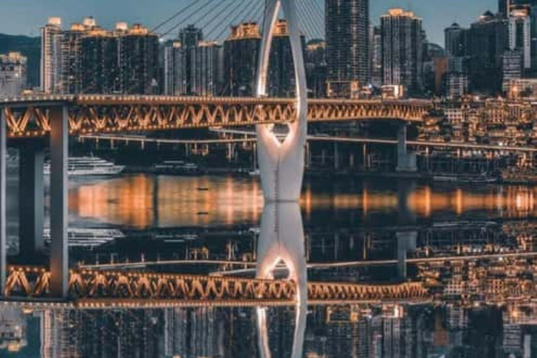 Chongqing Two Rivers Night Cruise with Sky observation Chongqing: 2 Rivers Night Cruise Ticket