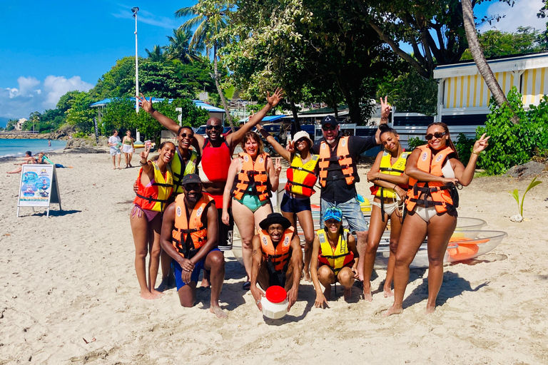 ILET GOSIER: visita o ilet du gosier num caiaque transparente