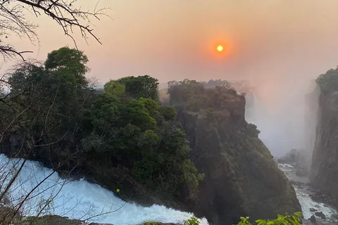 Chutes de Victoria : Photographie privée du lever de soleil aux chutes
