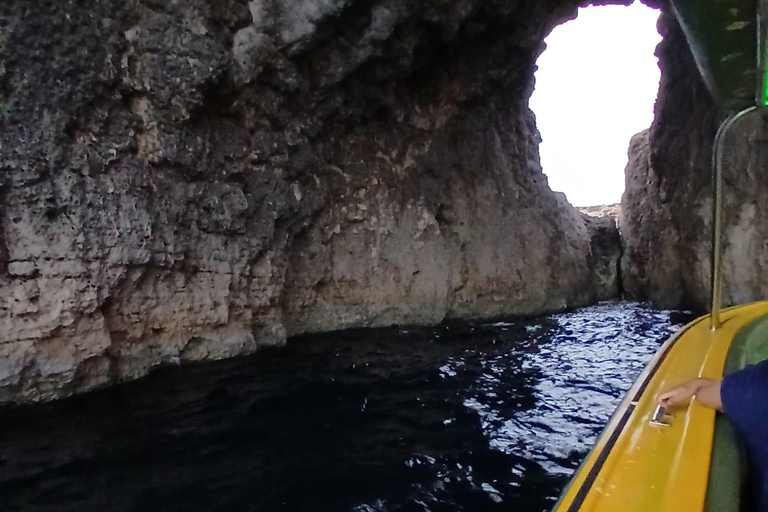 Comino:Blaue Lagune, Kristalllagune, Höhlen, Privatboot Malta