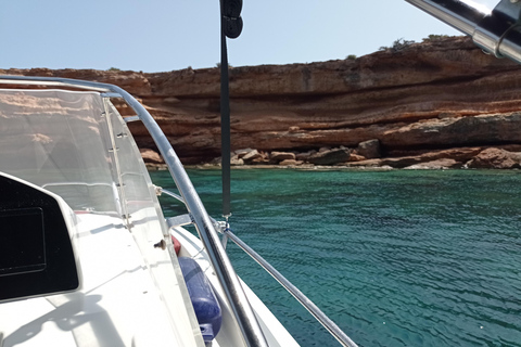 Ibiza: short tour "north of the island" from the sea by private boat