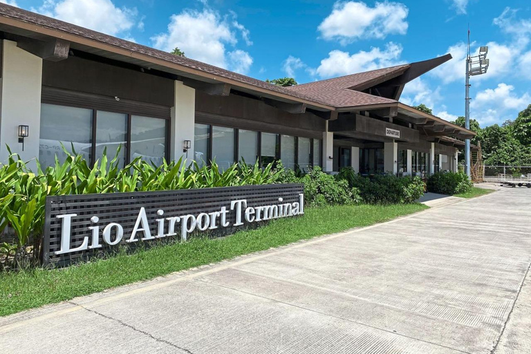 El Nido: Traslados do aeroporto de Lio de/para o hotelAeroporto para hotéis em Nacpan Beach