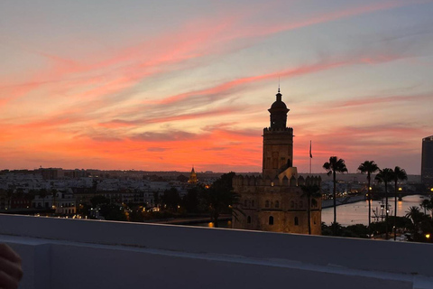 Siviglia: terrazza panoramica con vista mozzafiatoSiviglia: terrazza sul tetto con vista panoramica